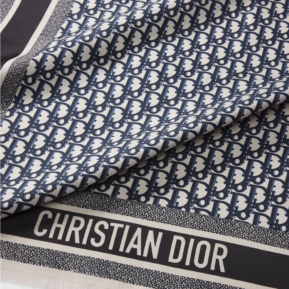Dior Oblique Diortwin 70 Square Scarf